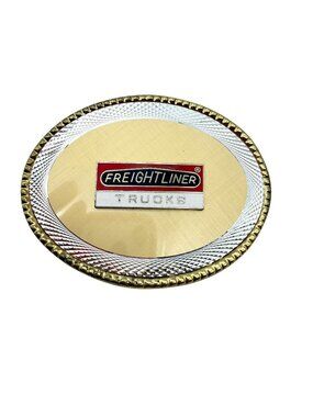 Freightliner Trucks Promo Belt Buckle Trucker Transport Vintage 80s